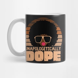 Unapologetically Dope Afro Woman Mug